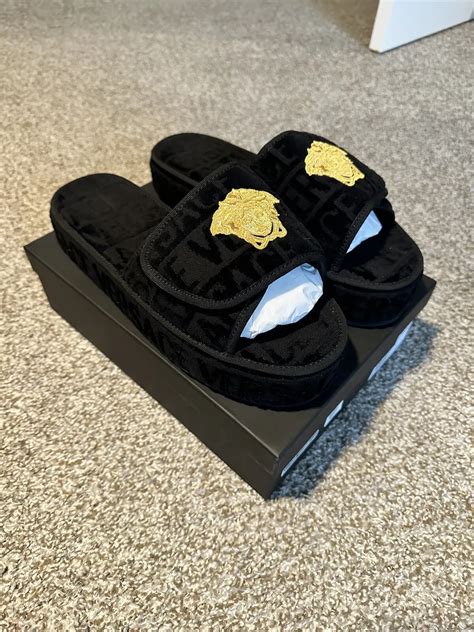 versace slides fake|versace heels on sale.